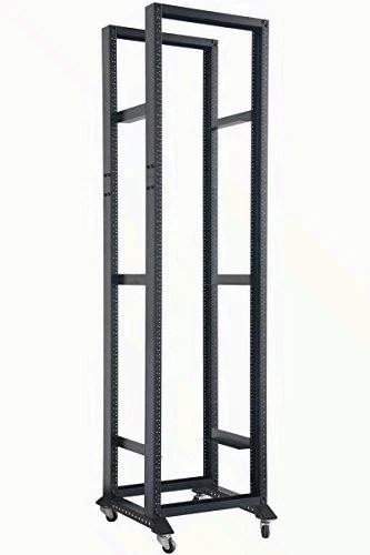 Raising Electronics 42U 4 Post Open Frame 19'' Data Network It Server/Audio Rack