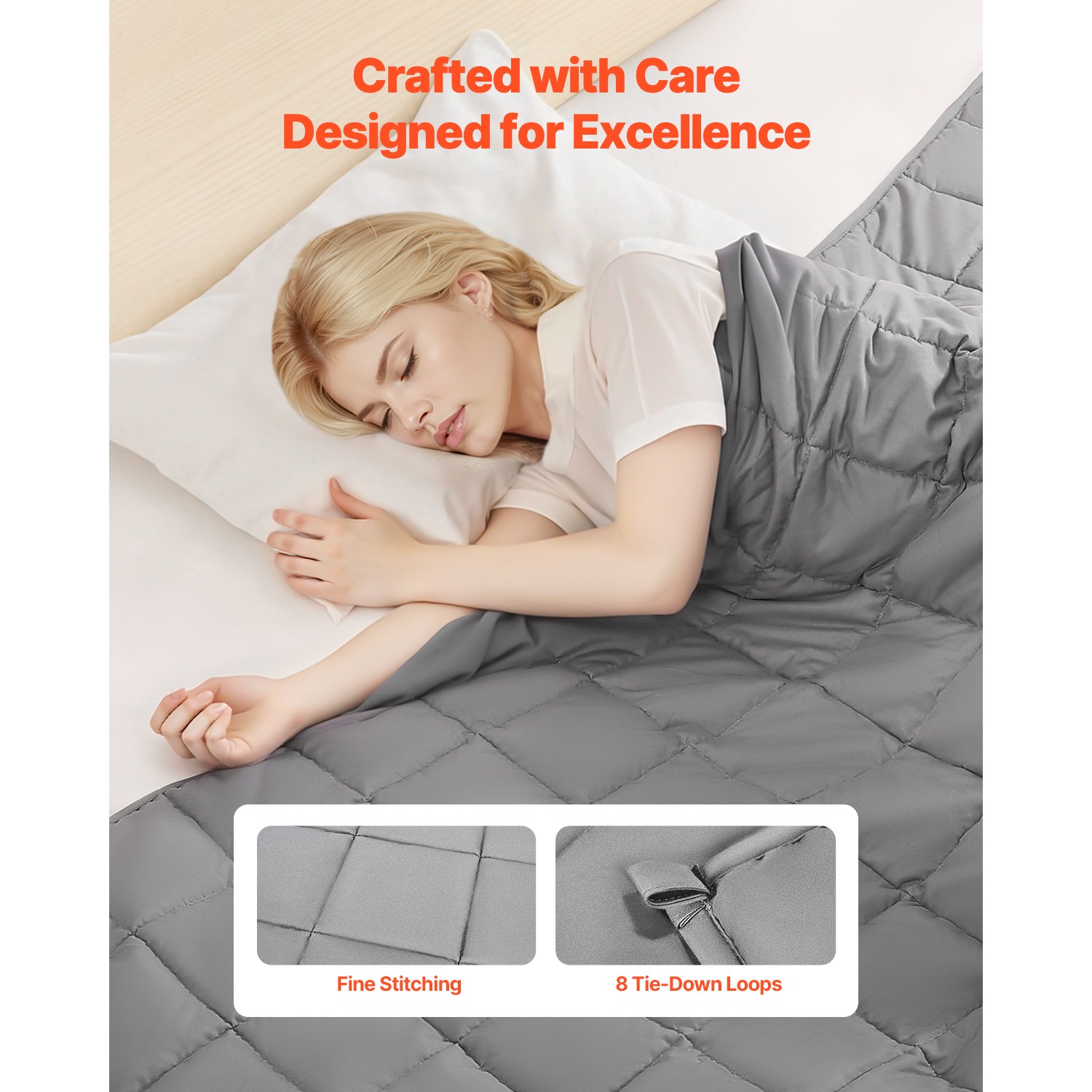 Weighted Blanket 25lb 88 x 104" King Size Cooling Breathable Heavy Blanket