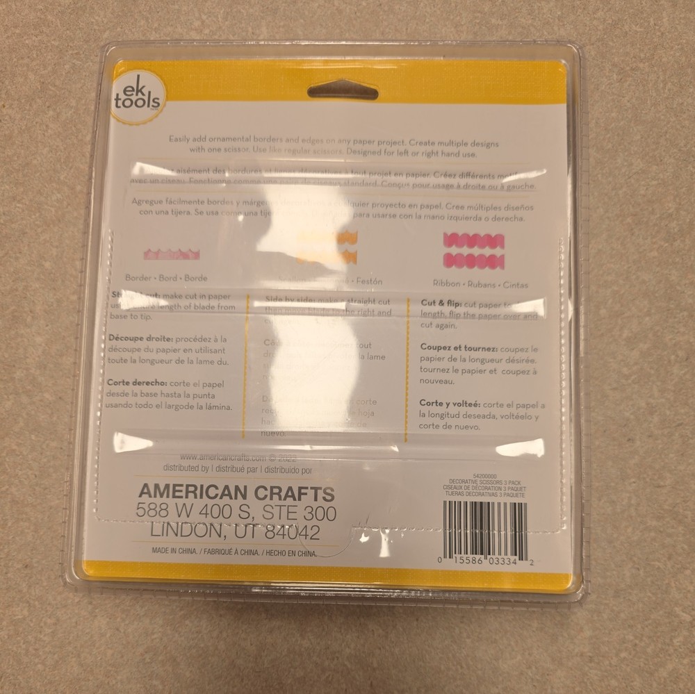 ek tools 3 Piece Decorative Design Scissors