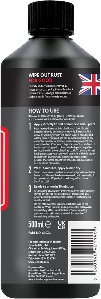 Rust Remover Thick Liquid | 500ml | Drip Free Formula | Fast Action | Th...