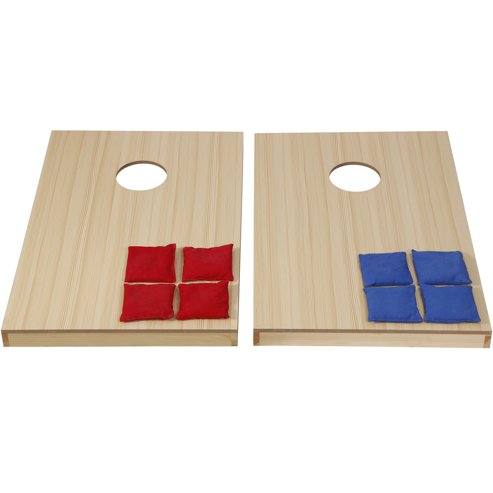 Cornhole Game Set 3x2FT Classic Size Wood Cornhole Boards 8 Bean Bags w/ Case