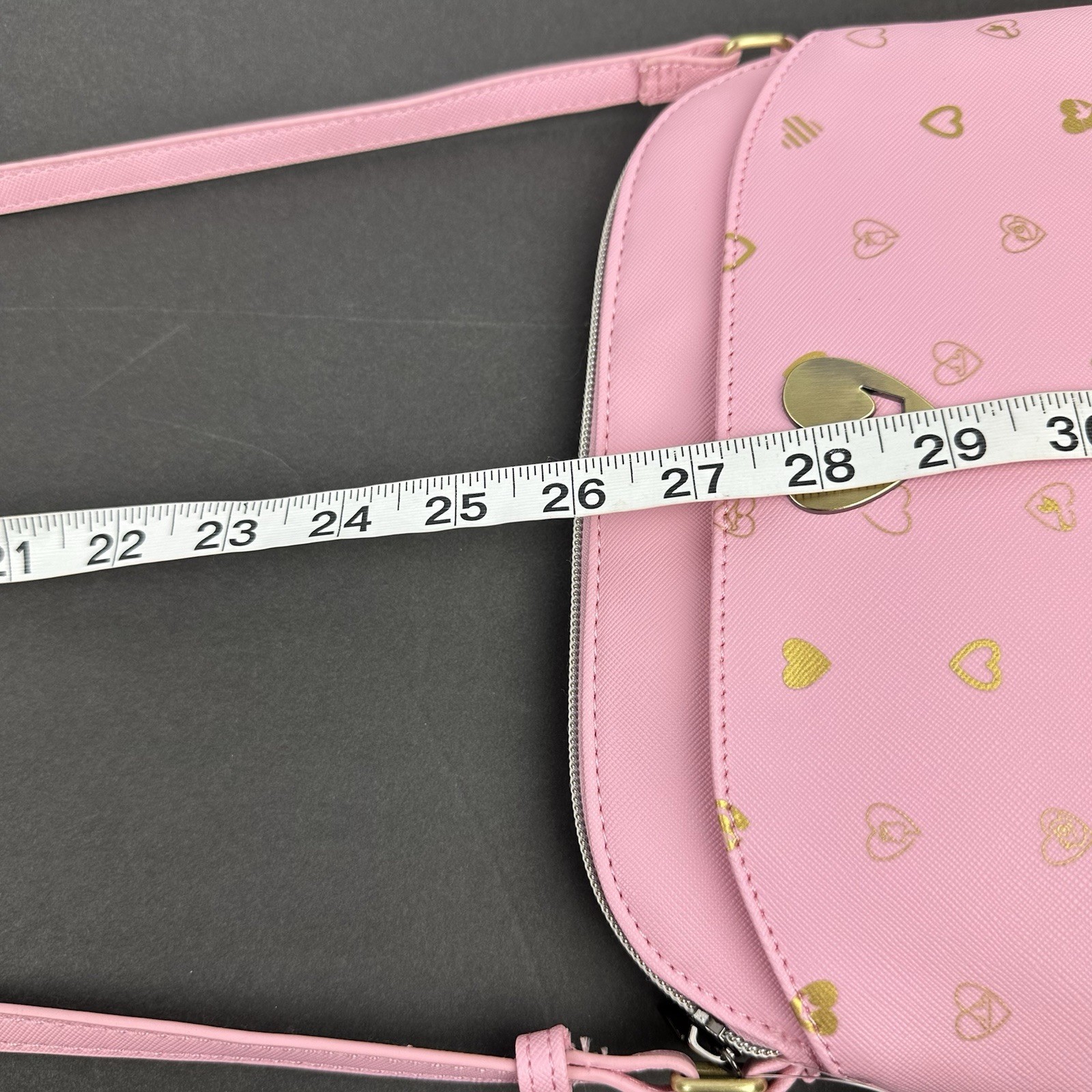 Disney Princess Crossbody Bag Pink Gold Hearts Limited Edition Purse Brand New