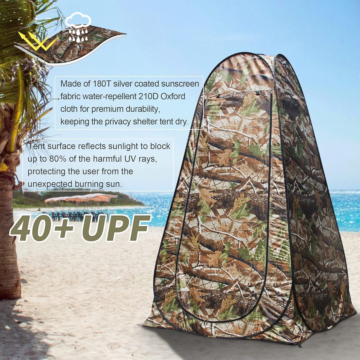 Camouflage Pop Up Privacy Shower Tent