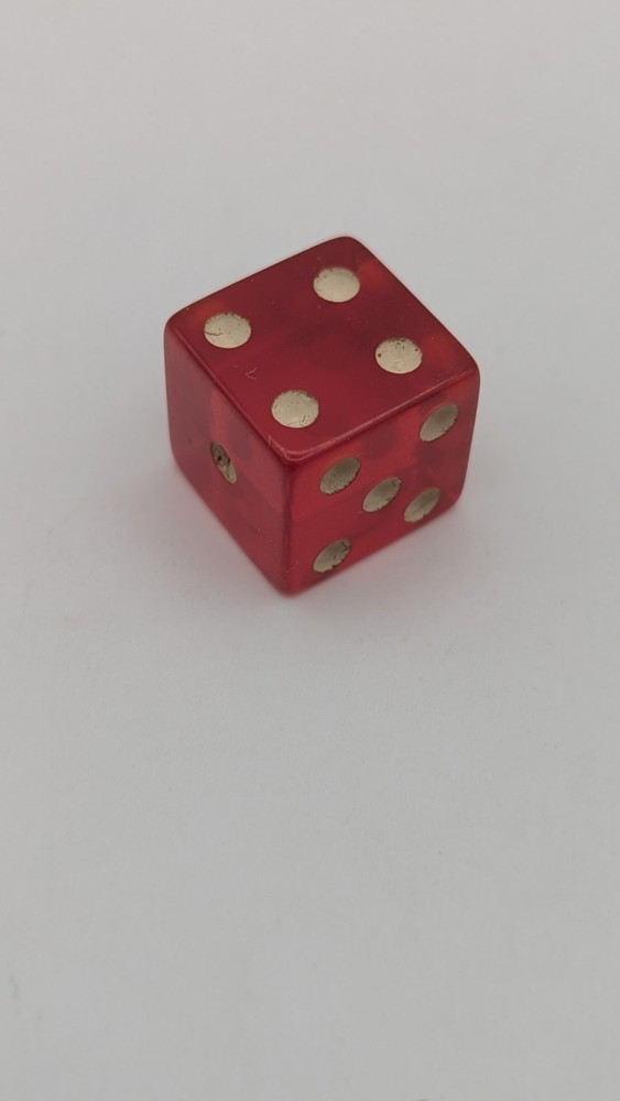 Vintage Cherry Translucent Bakelite Dice