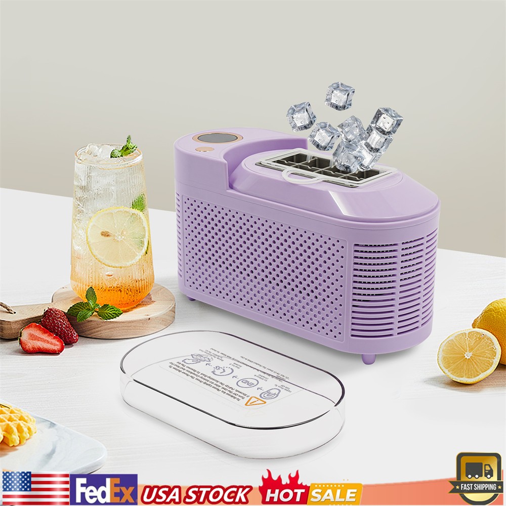 Mini 120W 12V Ice Maker Compact 8 Cubes Ice Maker Machine For Car Travel Camping