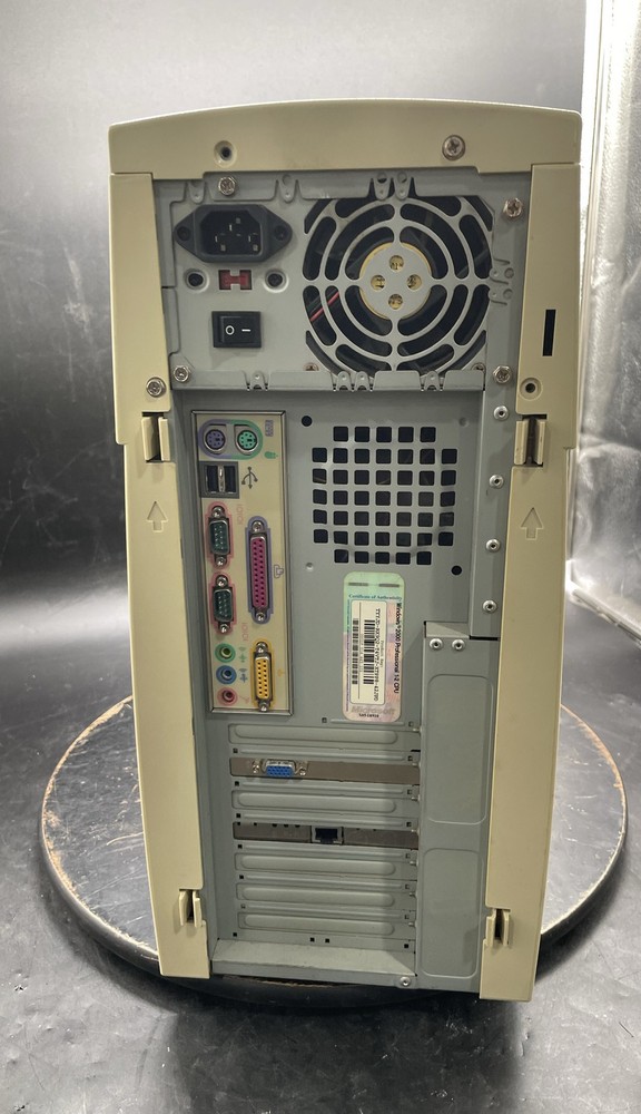 Custom Vintage PC Tower Case Intel Processor Desktop System Unit No HDD