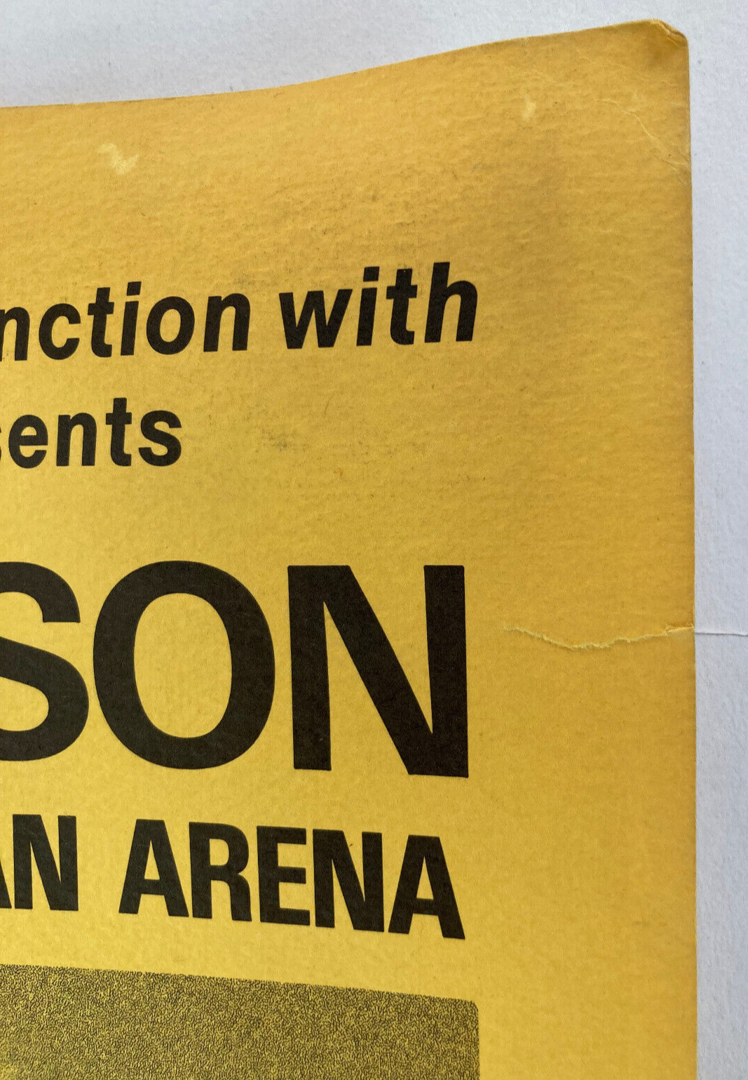 Vintage original 1978 Van Morrison concert poster Wesleyan University Wavelength