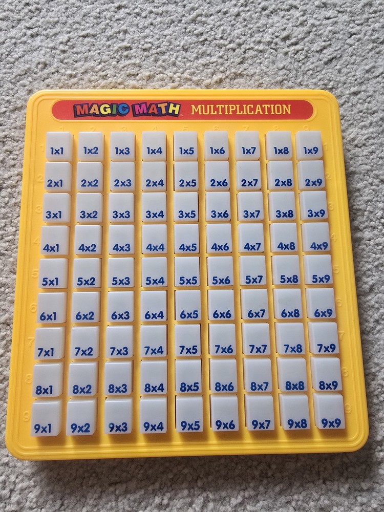 Magic Math Multiplication Toy Board for Ages 4-11 Educational Mathematics