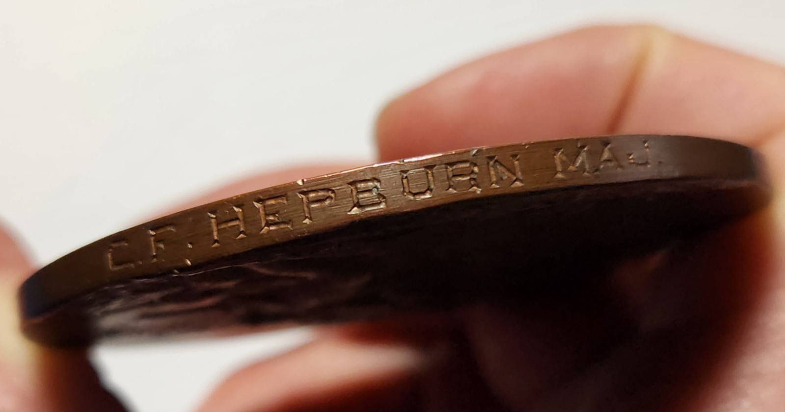 1918 WWI "The Williams Medal" Awarded Medal 73mm Bronze