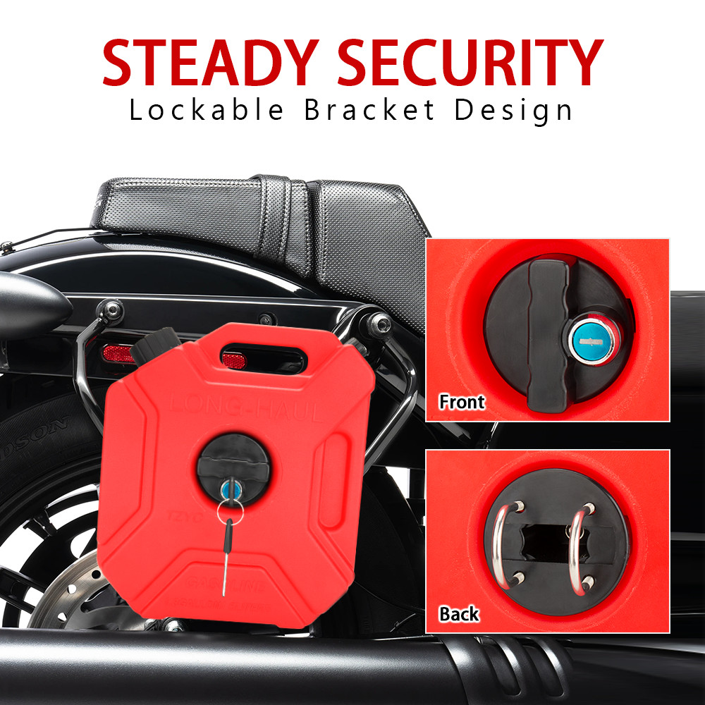 2 Pack 5L Gas Fuel Tank Gas Can Oil Storage Can For ATV UTV Motorcycle Car SUV