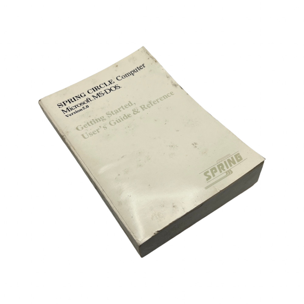 Spring Circle Computer Microsoft MS-DOS Getting Started, Users Guide & Reference