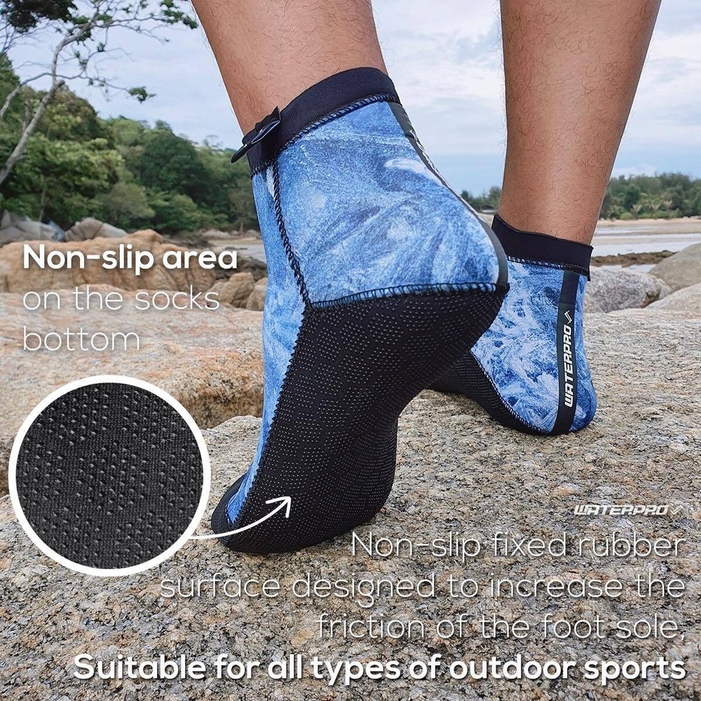Water Pro 3mm Pattern Scuba Dive Short Socks