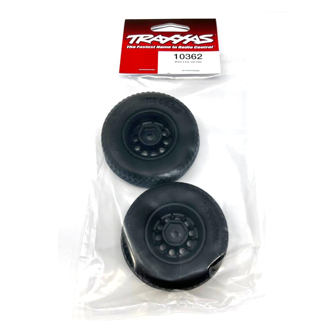 NEW Traxxas 10362 Tires & Wheels (2) for Traxxas Boat Trailer