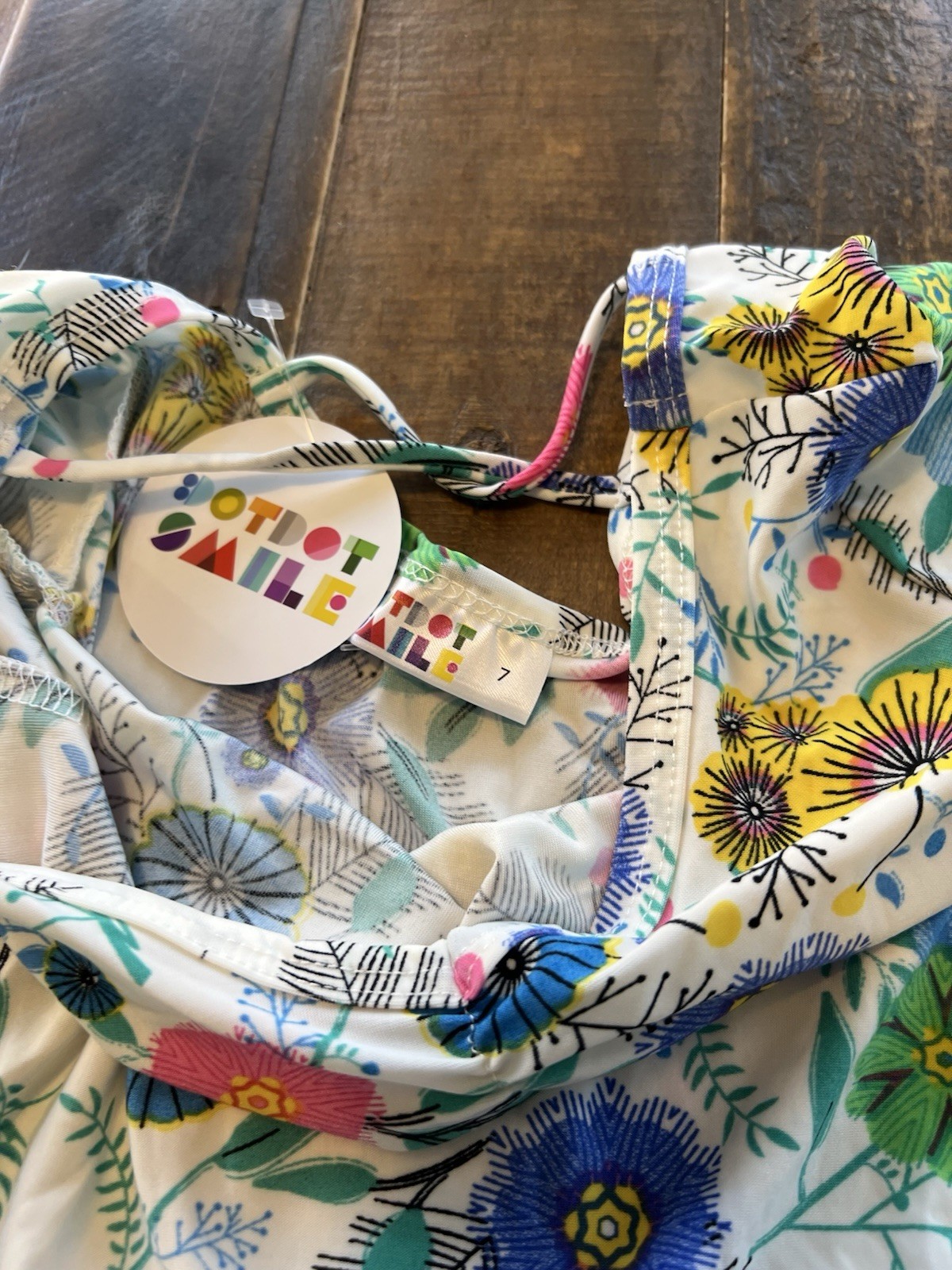 Dot Dot Smile size 7 girls floral Ballerina twirl dress new