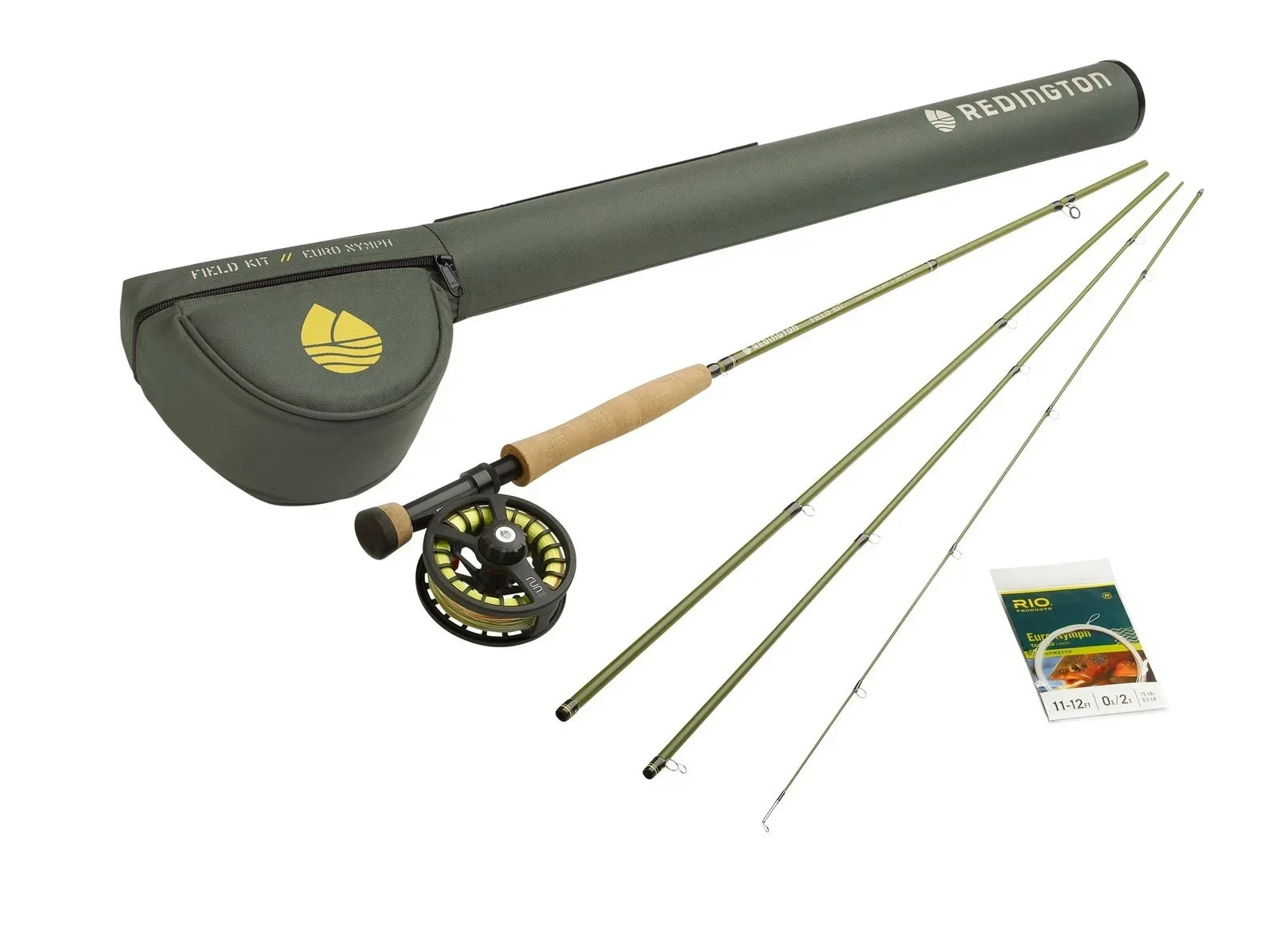 Redington Field kit - Euro Nymph Fly Rod Kit - 10'0" 3wt w/Reel/Line/Case