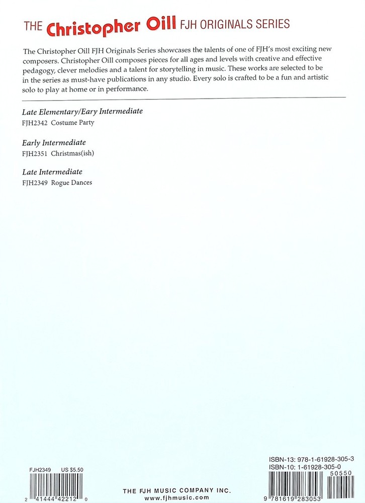 Rogue Dances - Late Intermediate Piano Book