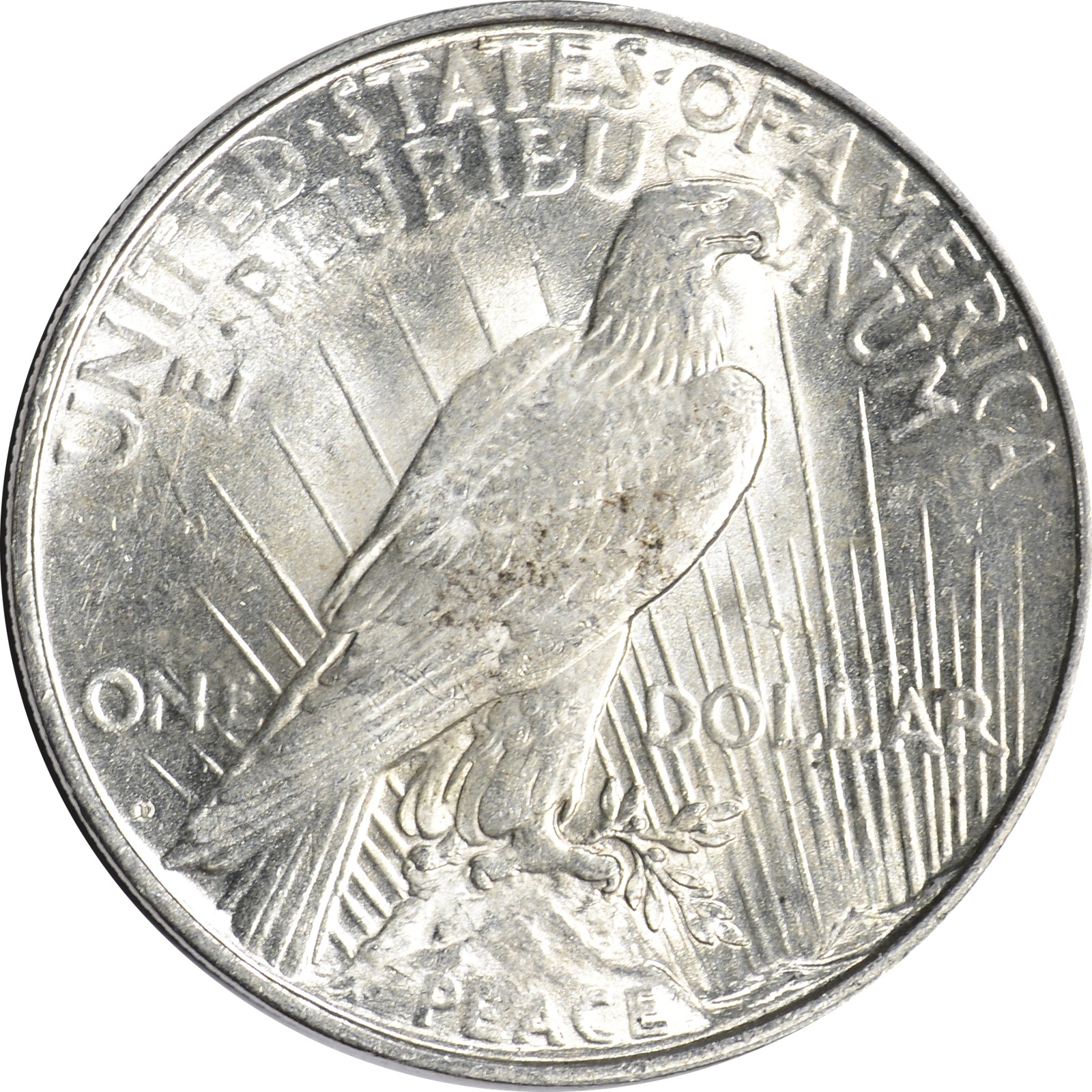 1922 D US Peace Silver Dollar $1 - AU