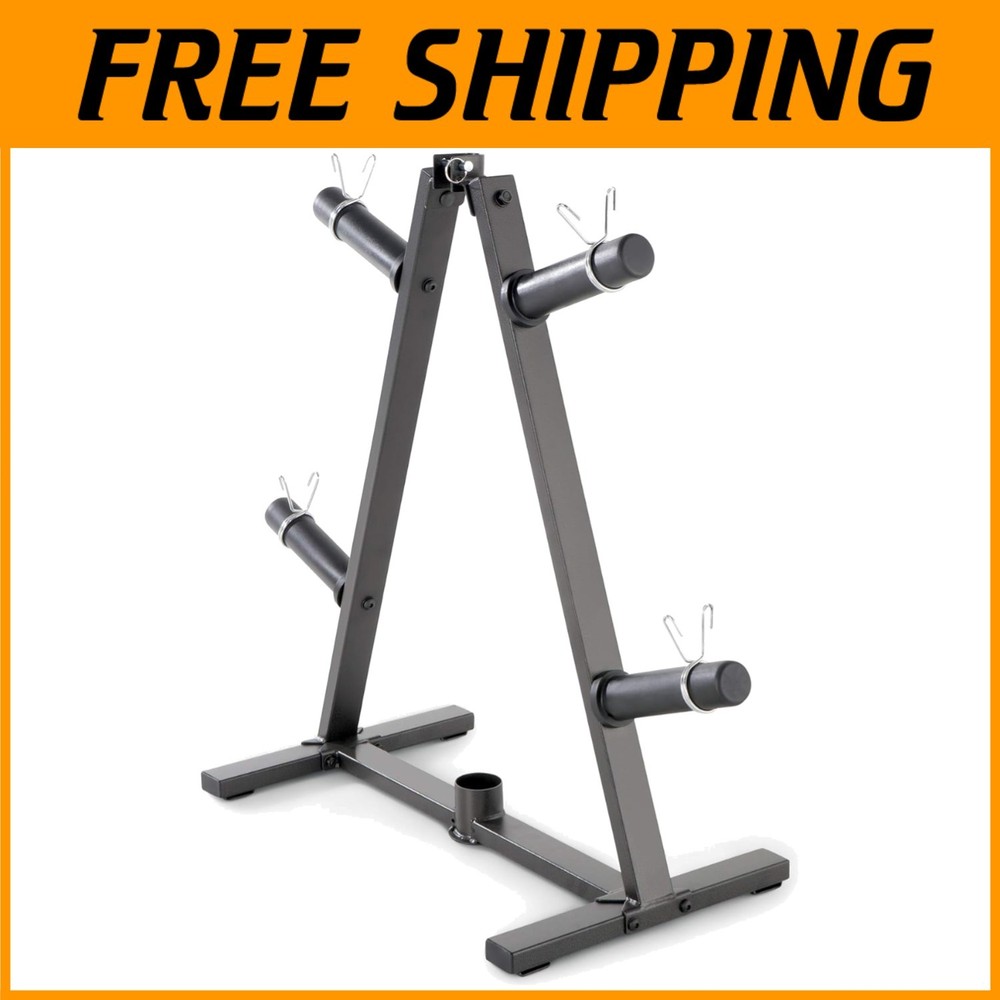 Heavy-Duty Olympic Weight Plate Tree Rack