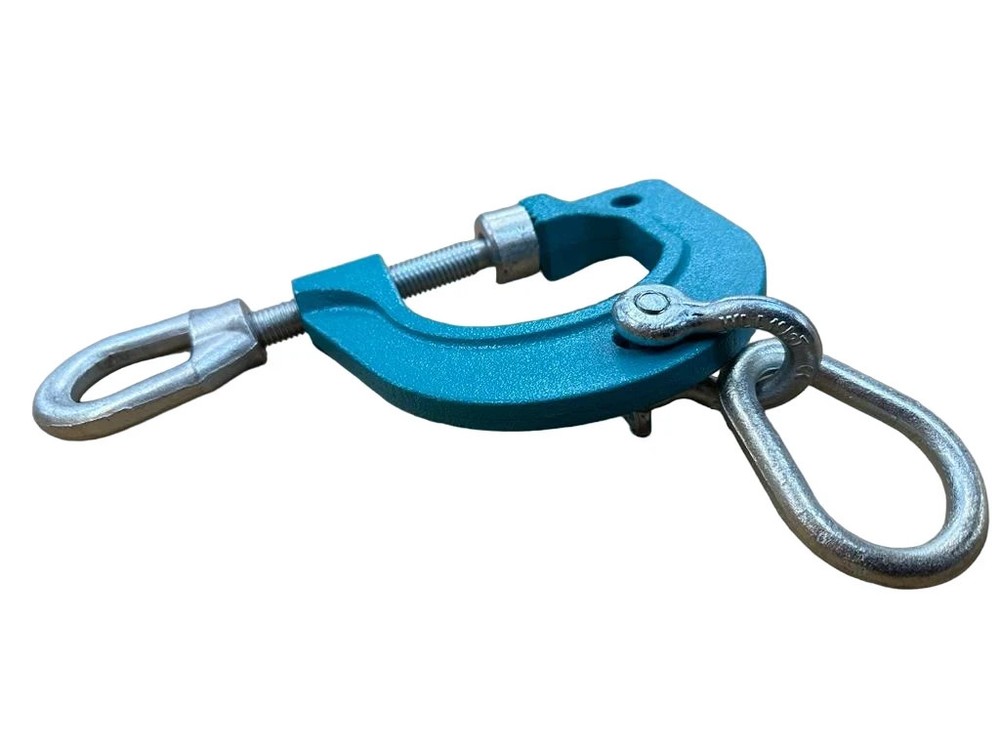 Set# 93 6 pc Auto Body Frame Machine Pulling Puller Chain & Clamps Set w/ Hooks