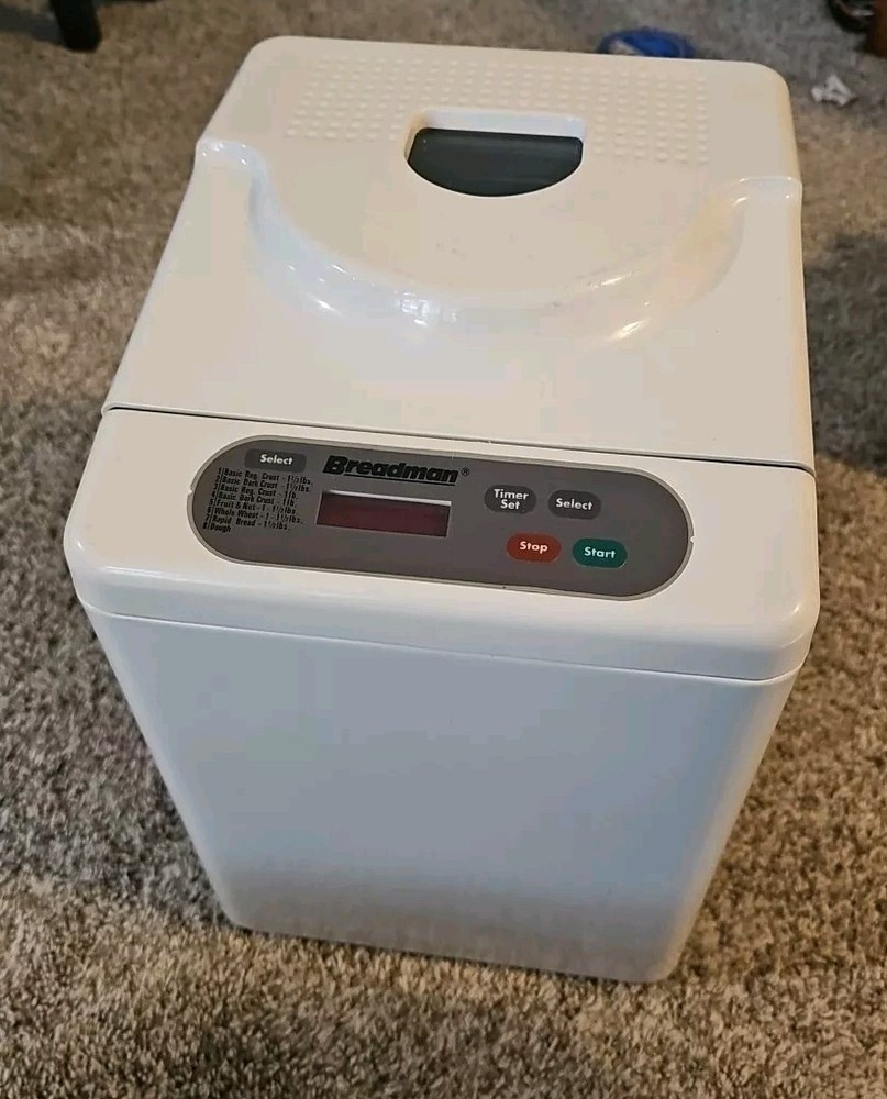 BREADMAN TR441 Automatic Bread Maker Makes 2 Sizes  - No Box, Never Used!