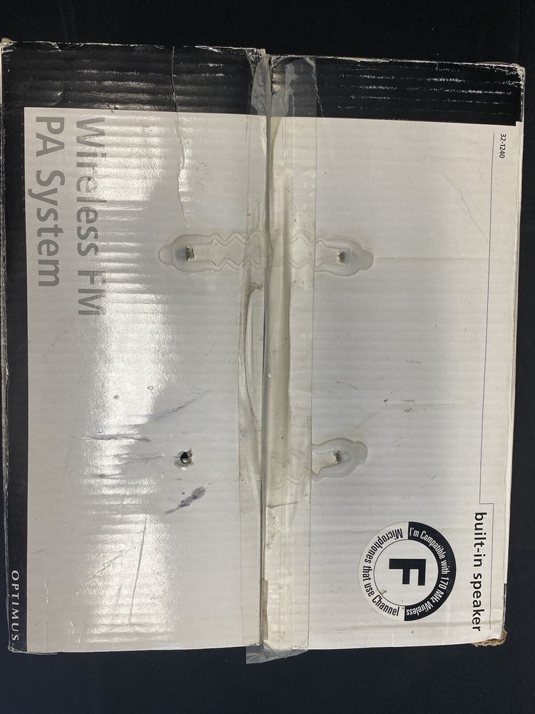 OPTIMUS WIRELESS FM PA SYSTEM. 