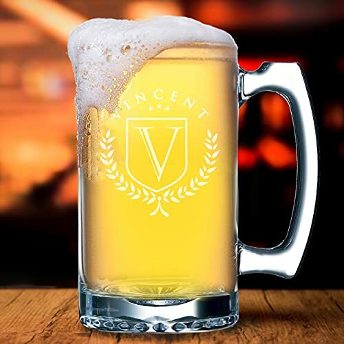Personalized 16 oz Beer Mug