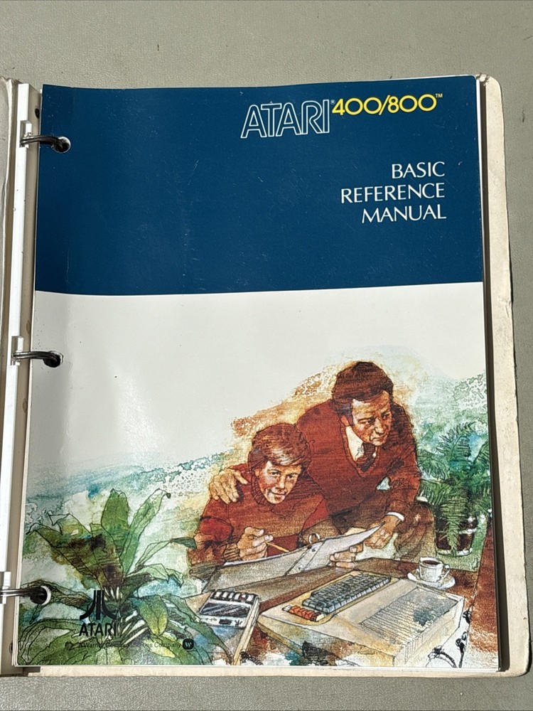 Atari 400/800 Personal Computer Basic Reference Manual USED Vintage