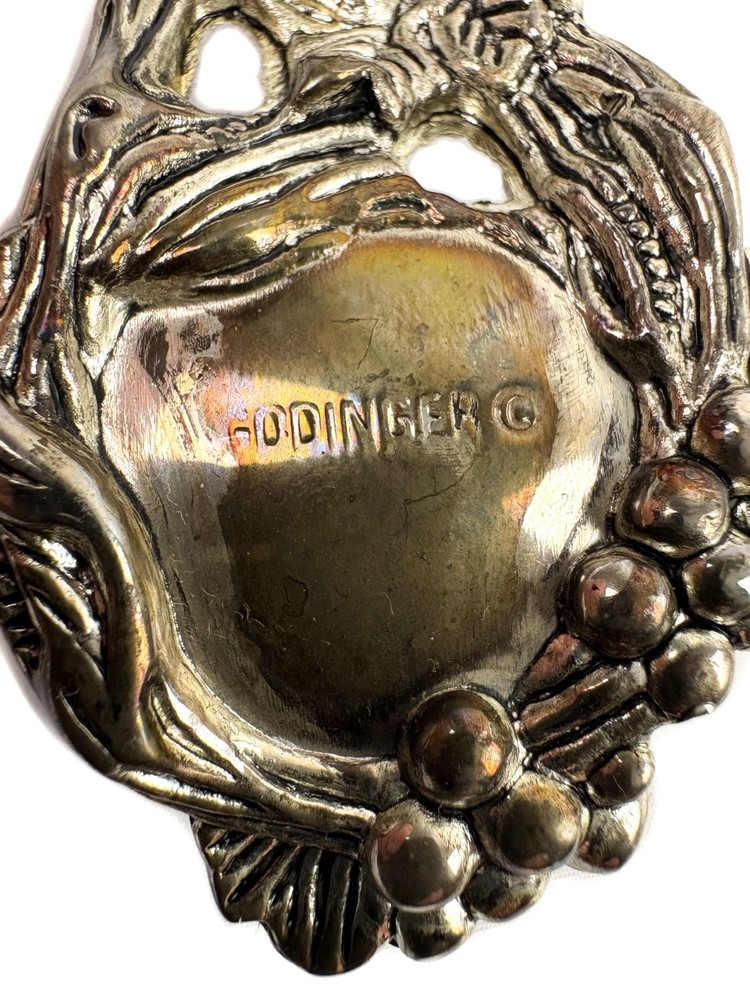 Vintage Godinger Silver Art Co. Servingware Set Grape Vine Pattern Spoon & Fork