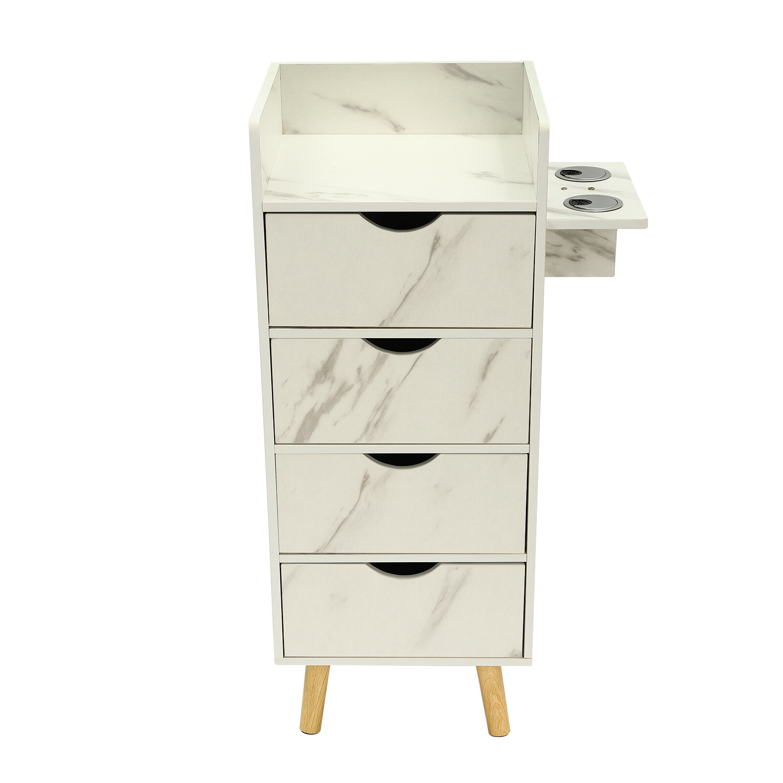 Salon Storage Cabinet Hair Styling Barber Station beauty shop Cabinet 4 Drawers
