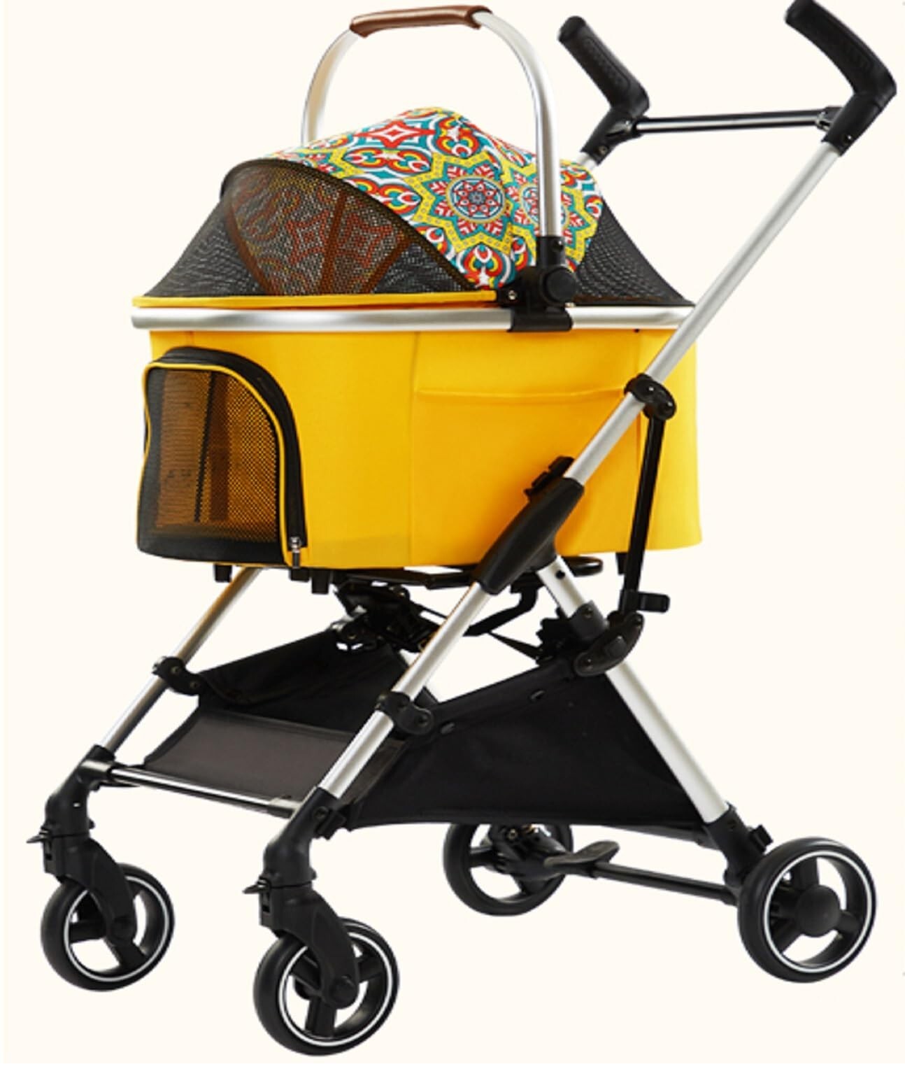 3 in 1 Multifunction Foldable Pet Stroller for Dog and Cat + Carrier + Car Seat