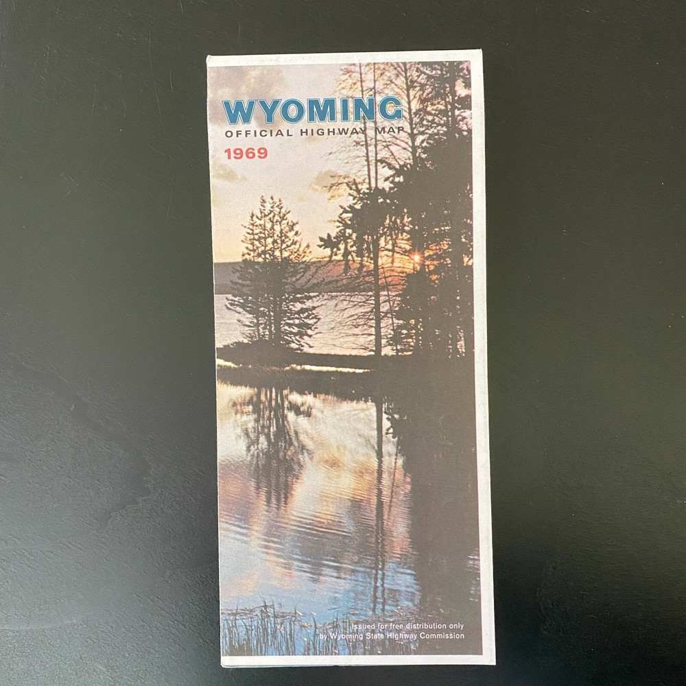 1969 WYOMING Official Highway Map