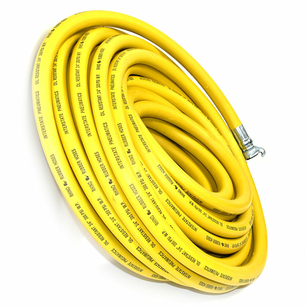 Jack Hammer Yellow Rubber Hose 3/4" x 50 feet 300 PSI - HJ59-050E