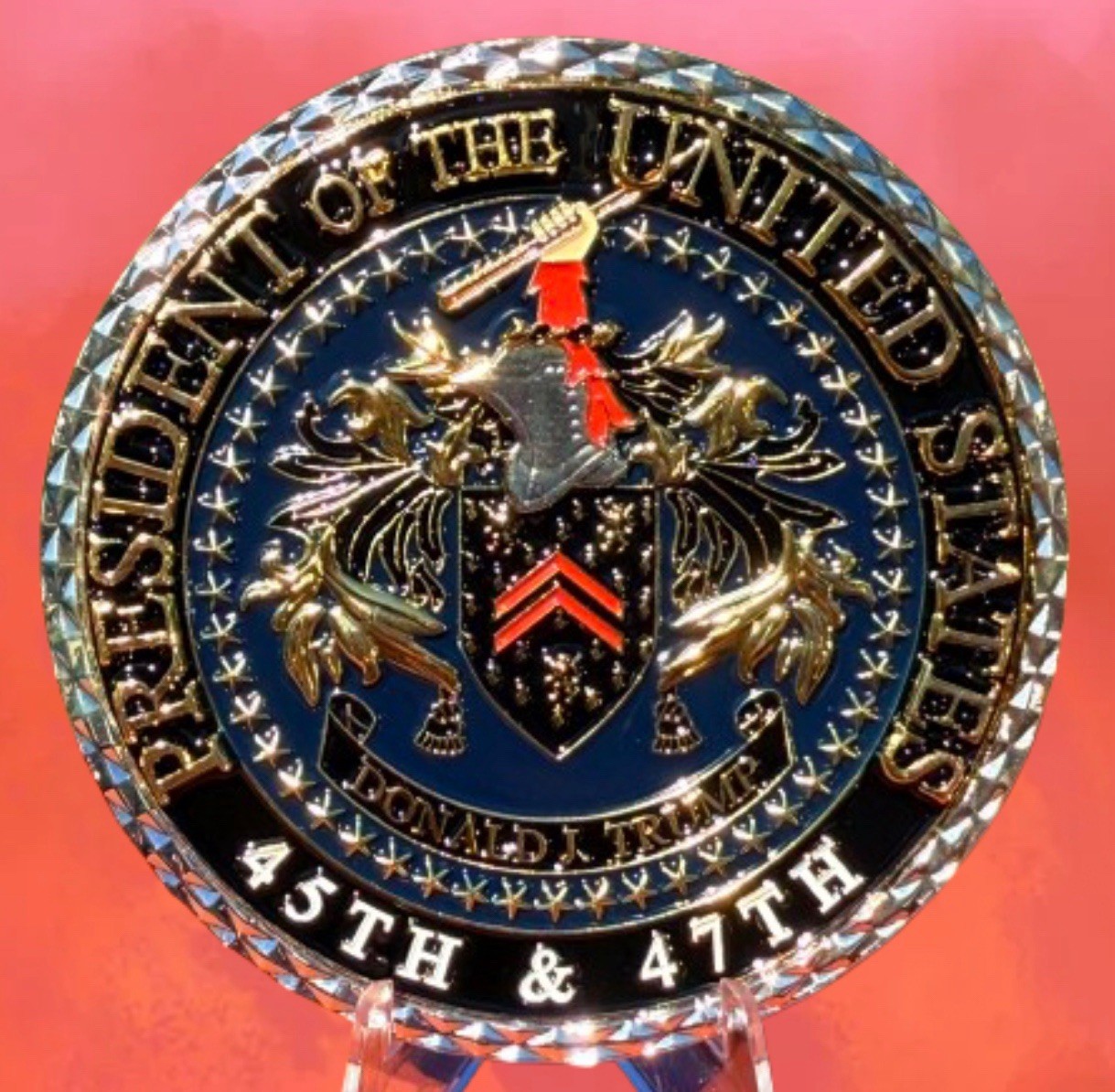 *****President Trump’s Personal Challenge Coin. His Victory Coin!*****