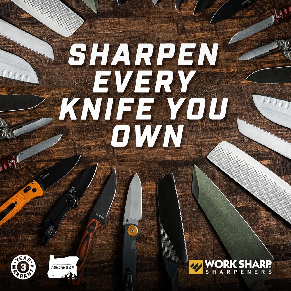 Work Sharp Knife and Tool Sharpener with extra replacement belts