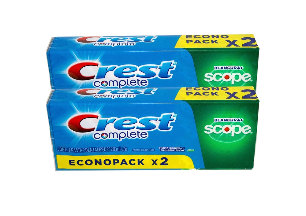 Crest Complete Toothpaste Plus Scope Advanced Active Foam, Striped, 8.2 Ounce