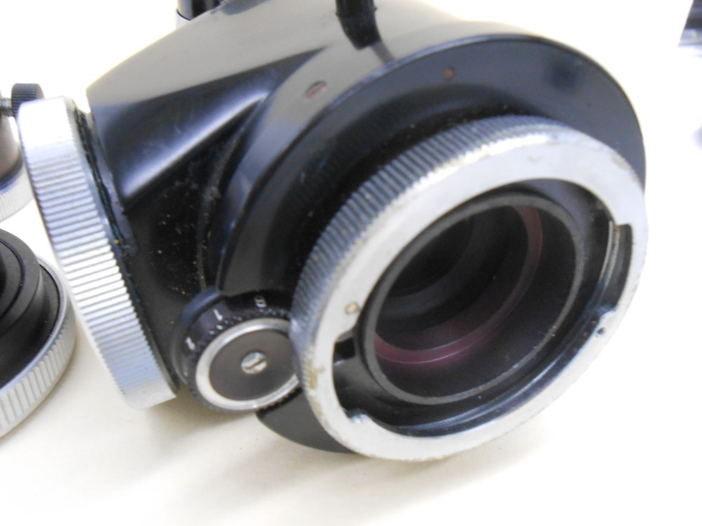 WILD HEERBRUGG MICROSCOPE CAMERA ADAPTER ASSEMBLY WITH SHUTTER