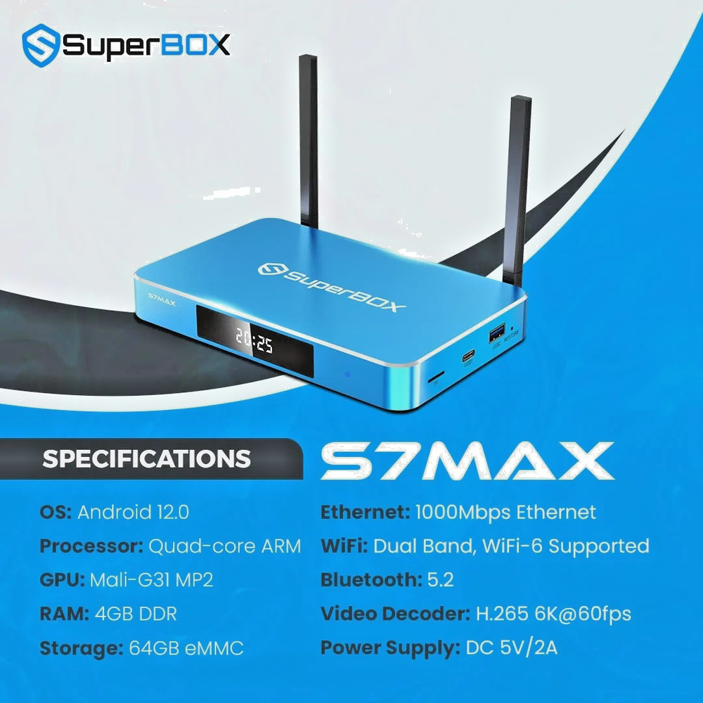 NEW RELEASE 2026 SUPERBOX S7 MAX FREE ! Bundle included.