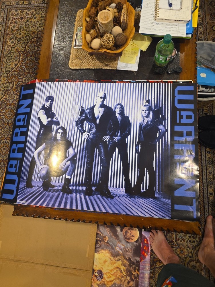 Warrant 24x36 Columbia Records Original Album Release Promo Poster