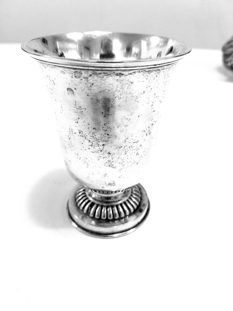 ANTIQUE STERLING SILVER CUP / BEAKER  1880'S