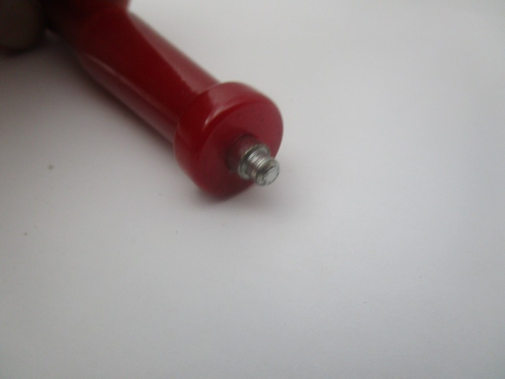 Vintage Mottled Cherry Red Bakelite Handle