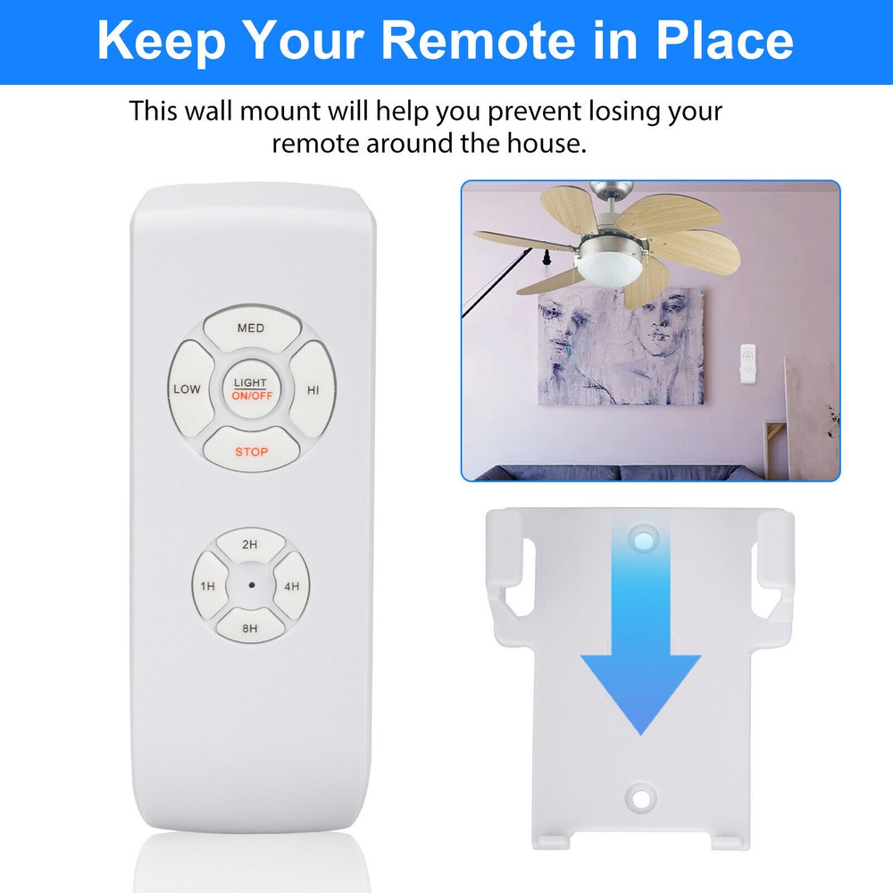 Universal Wireless 15M Timing Remote Control Receiver Ceiling Fan Lamp Light Kit