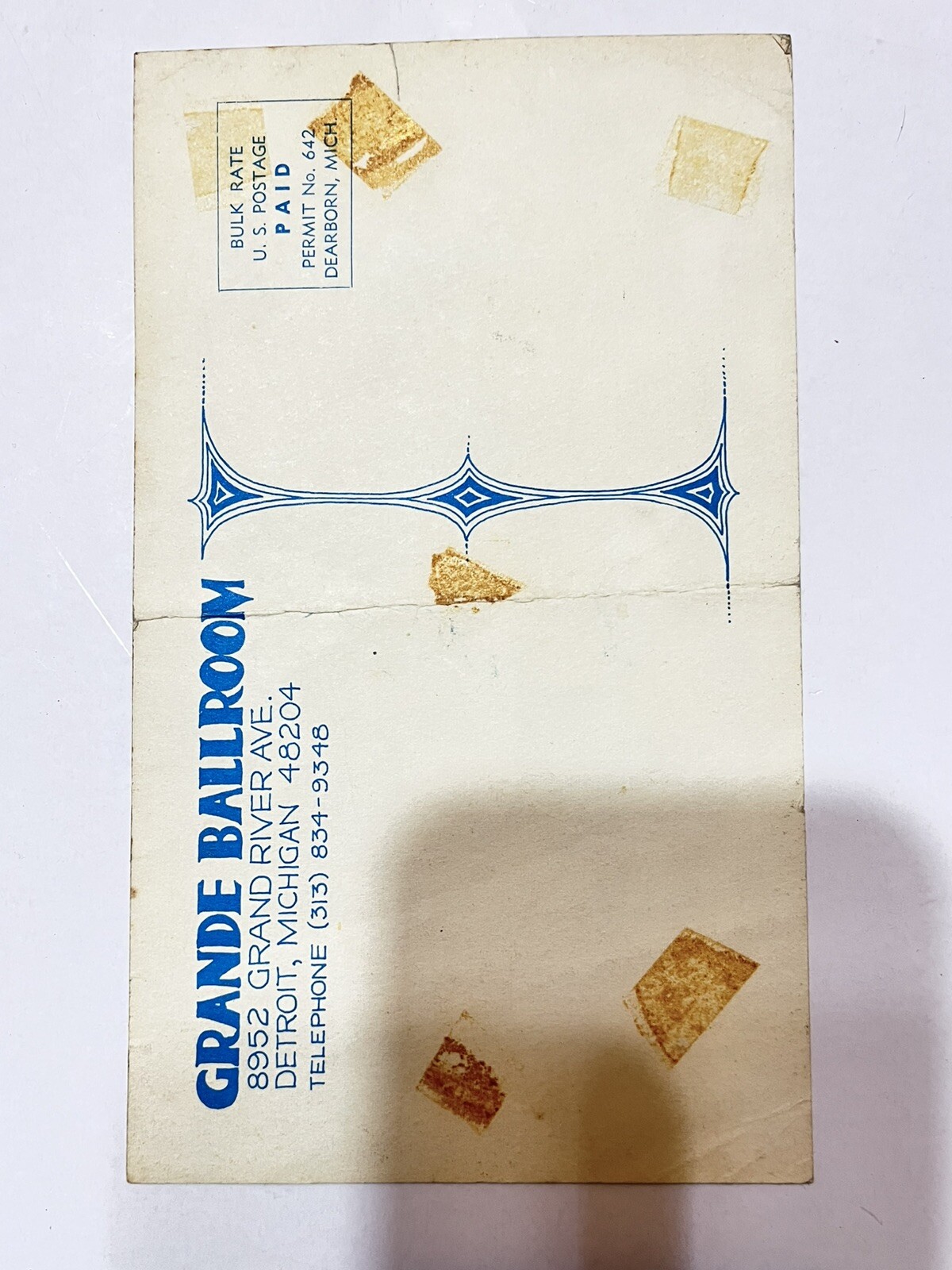 Original Vintage Handbill/Postcard Grande Cobo Arena Doors Arthur Brown & More