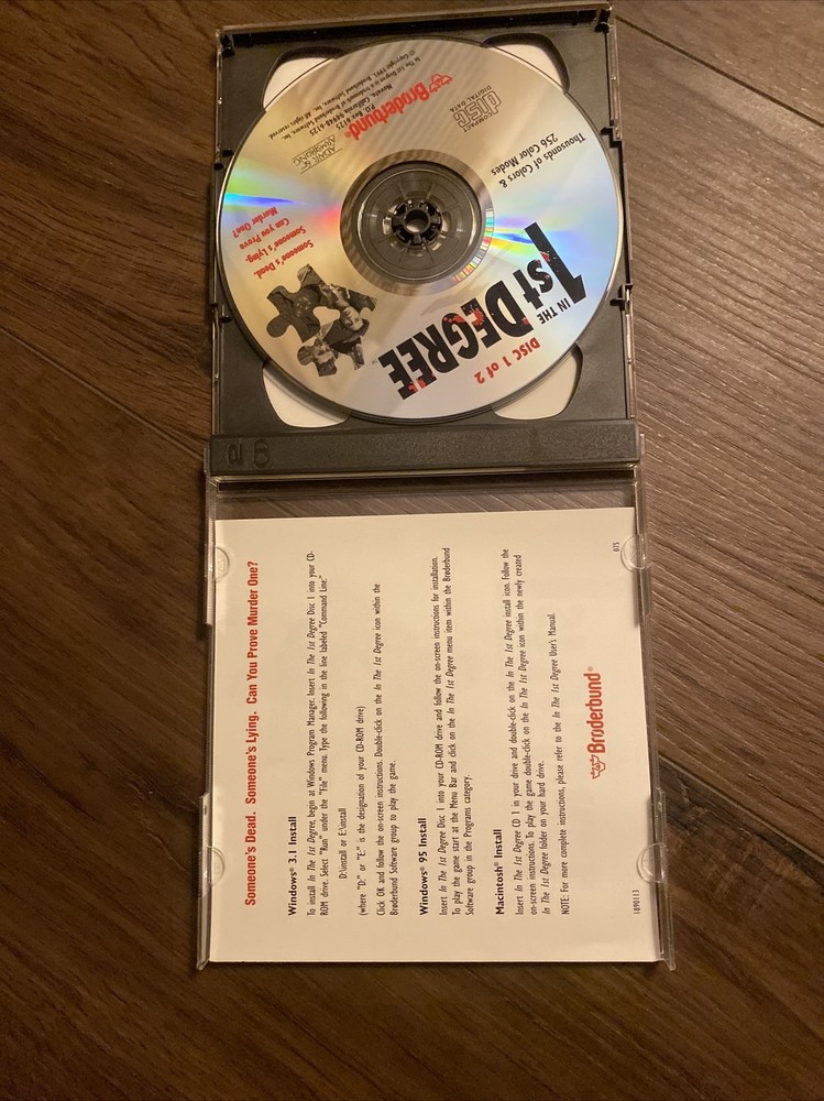 Brøderbund - In The 1st Degree (CDRom 1995)