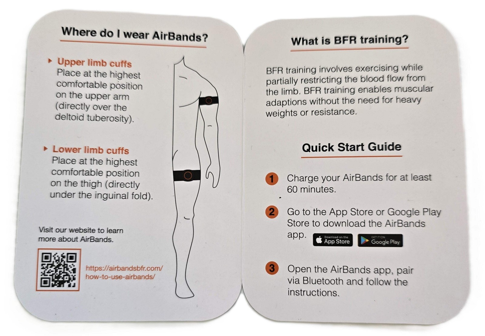 AirBands Large Wireless BFR Cuffs Version 2.0 for Legs (NEW Sealed)