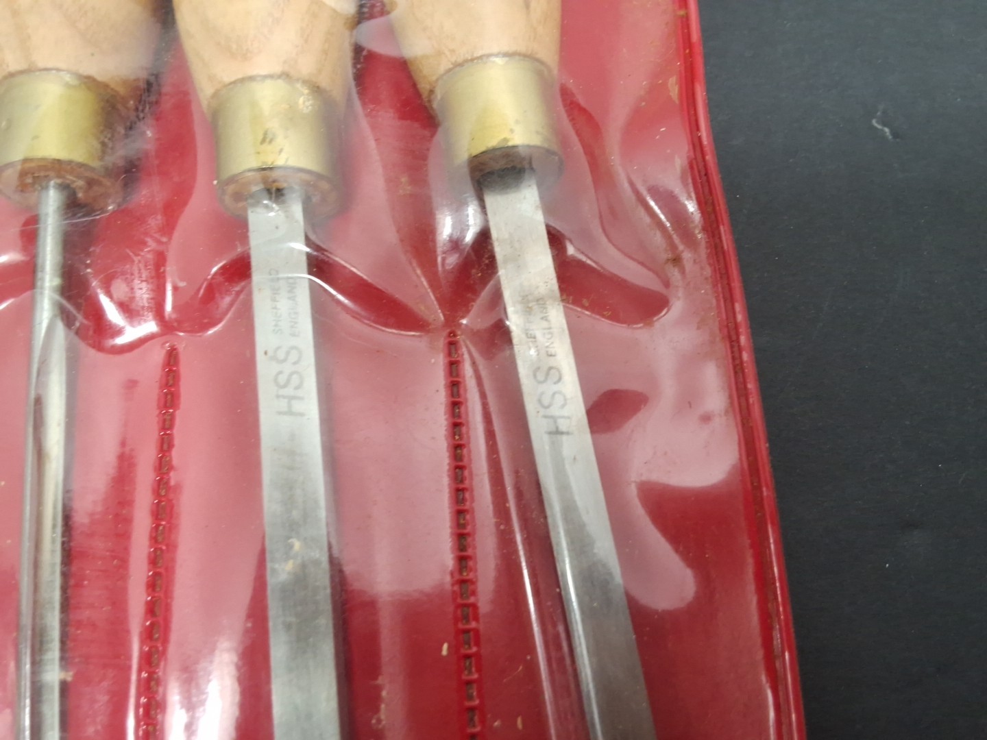 HSS Sheffield England Chisel Set of 5 Used with Free Shipping