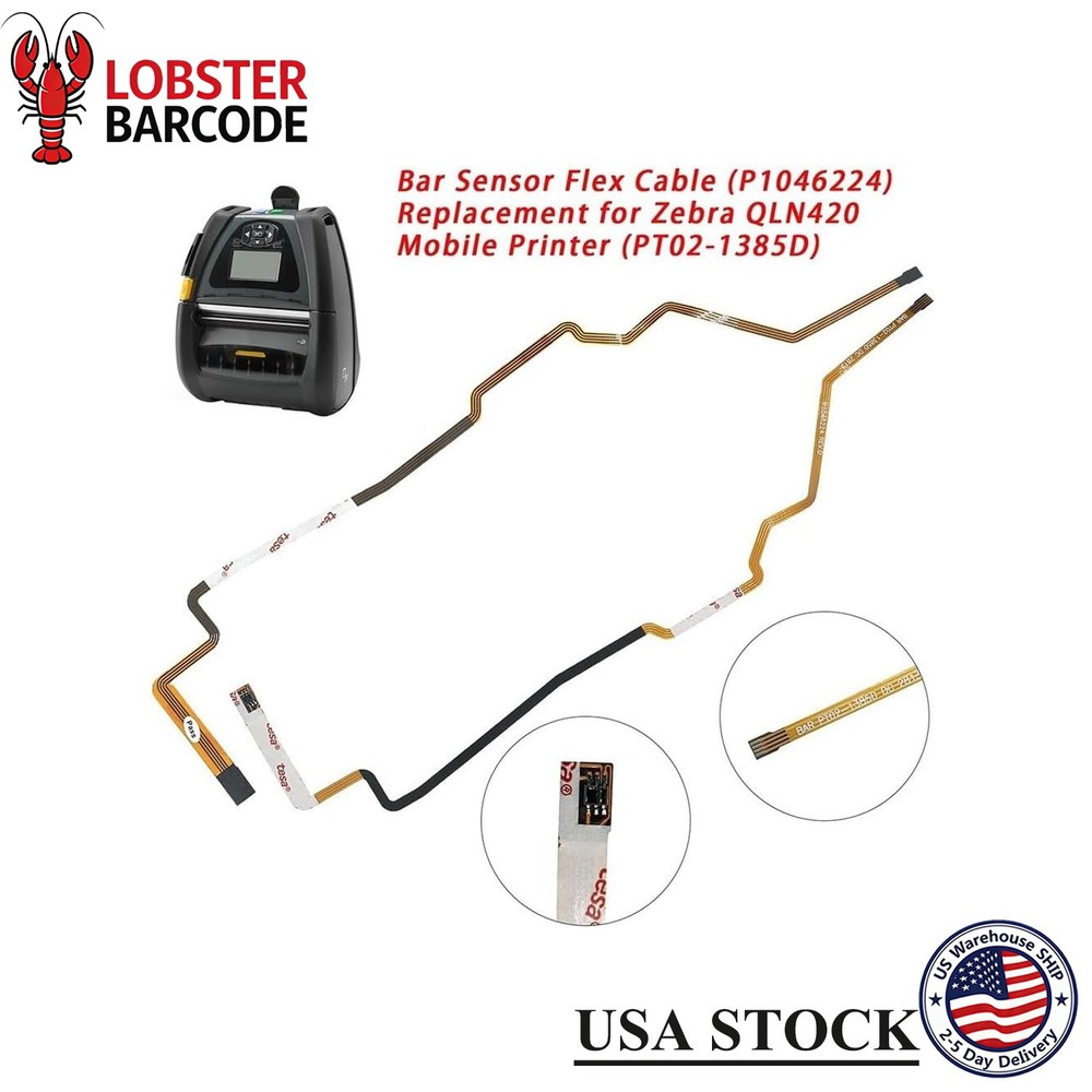 ⭐ Bar Sensor For Flex Cable P1046224 For Zebra QLN420 Thermal Mobile Printer ⭐