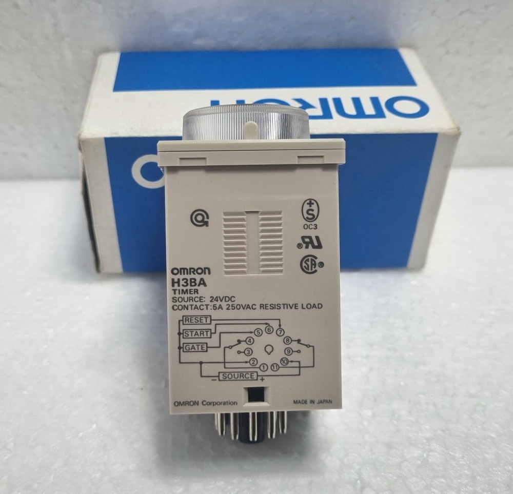 Omron H3BA Solid-State Timer 0.5s to 100h 24vdc