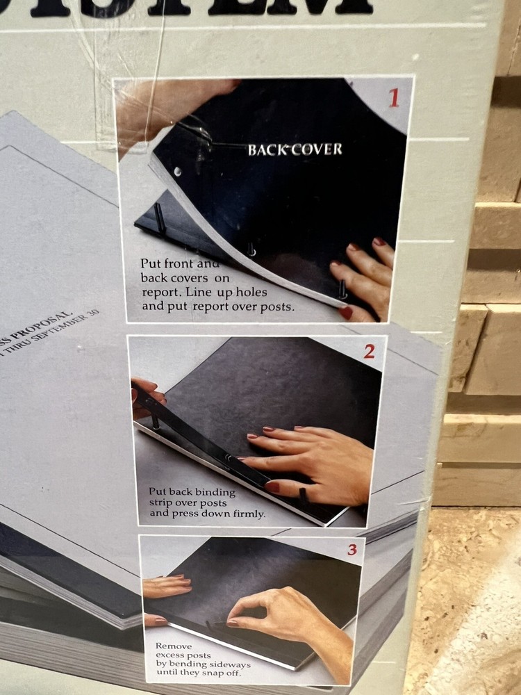 Duobind Report Binding System Sealed 5 Clear Front Report Covers