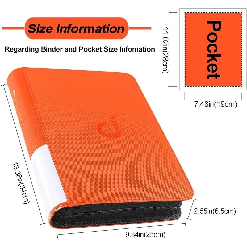 Comic Binder Storage Display 24 Comics Side-Loading Pockets Organization New