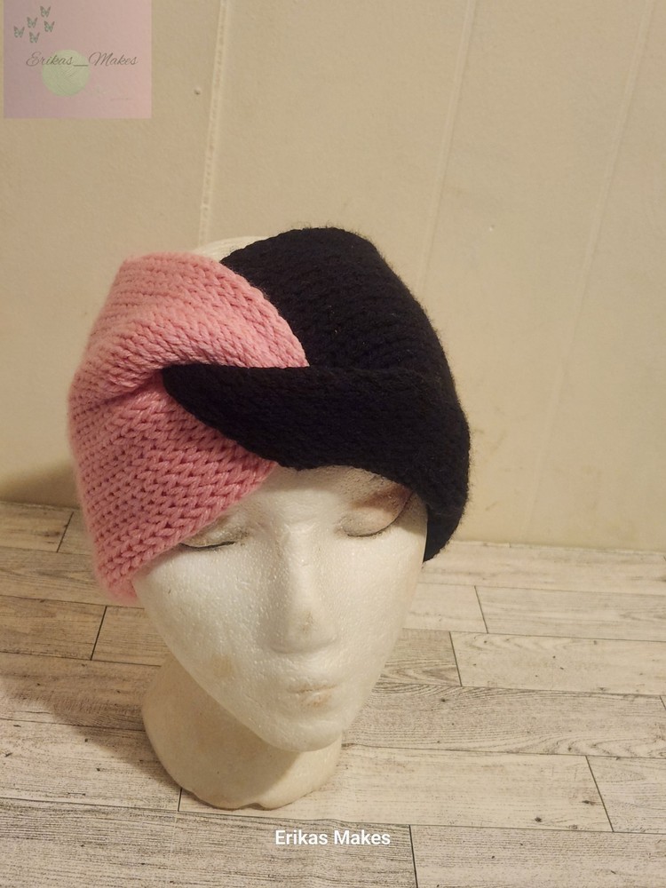 Handmade Knitted Twisted Earwarmer Headband